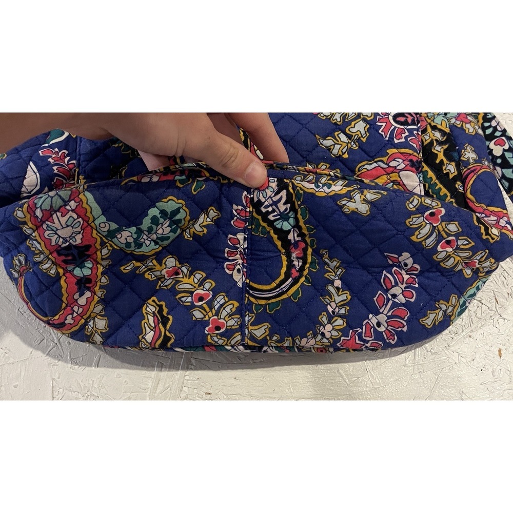 VERA BRADLEY On the Go Crossbody - Romantic Paisley‎ Blue Purse Floral - Picture 6 of 9